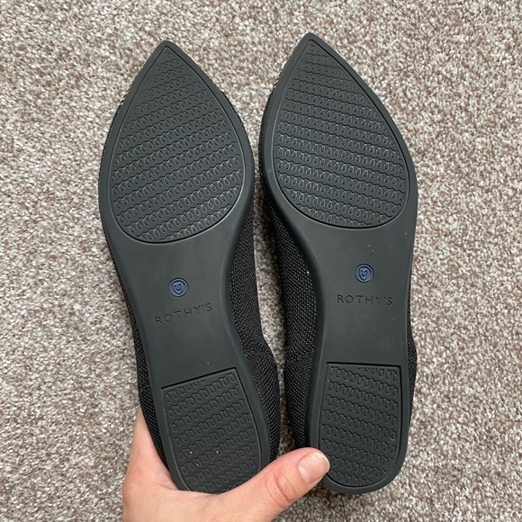 Rothy’s Pointed Toe Flats in Licorice - Picture 2 of 6